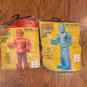 Kids Costume Set - Red and Blue Rock’em Sock’em Childs size 10-12